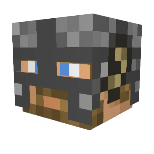 Choc_Spartan Minecraft avatar head, 3D render