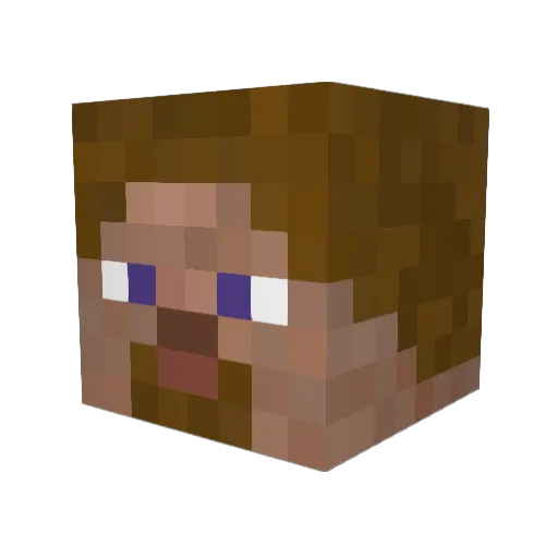 ChocatMilk Minecraft avatar head, 3D render