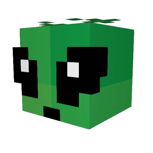 Chocchy Minecraft avatar head, 3D render