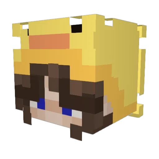 ChoccyCookie6 Minecraft avatar head, 3D render