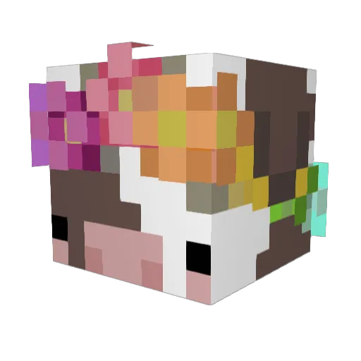 Choch1p Minecraft avatar head, 3D render