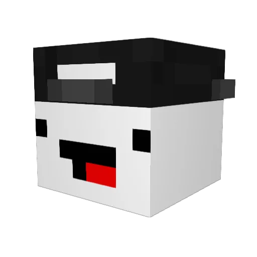 Chocito2970 Minecraft avatar head, 3D render