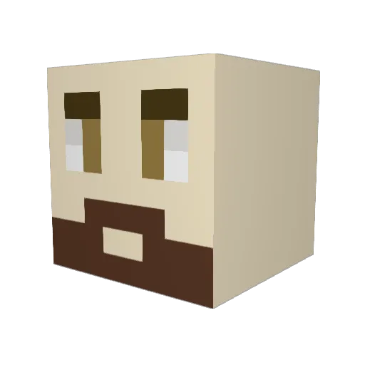 ChockyChip21 Minecraft avatar head, 3D render
