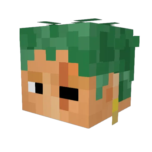 Choclateboi Minecraft avatar head, 3D render