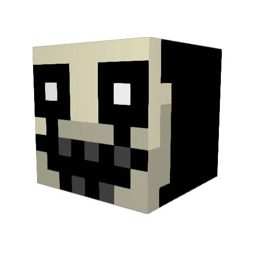 Choco9000 Minecraft avatar head, 3D render