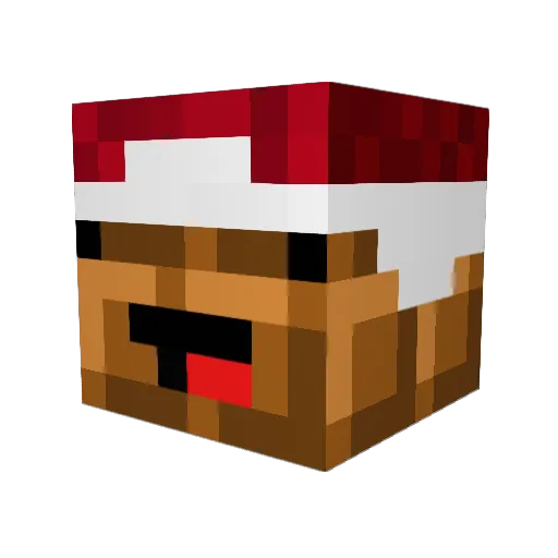 ChocoFlash Minecraft avatar head, 3D render