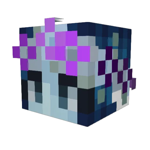 ChocoLot99 Minecraft avatar head, 3D render