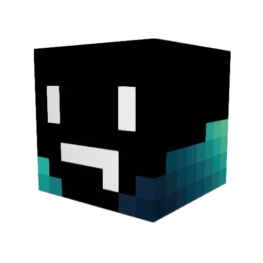 ChocoPork Minecraft avatar head, 3D render