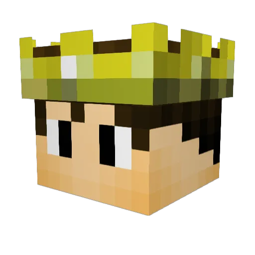 ChocoPvP Minecraft avatar head, 3D render