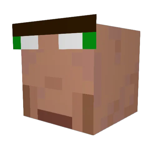 ChocoTaco8731 Minecraft avatar head, 3D render
