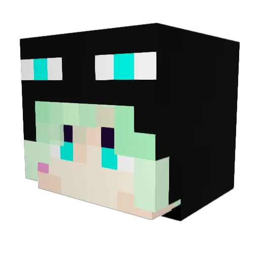 ChocoVanilla6 Minecraft avatar head, 3D render