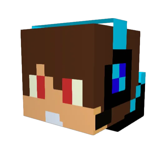 Choco_96 Minecraft avatar head, 3D render