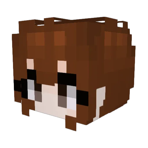 Choco_Comi_1217 Minecraft avatar head, 3D render