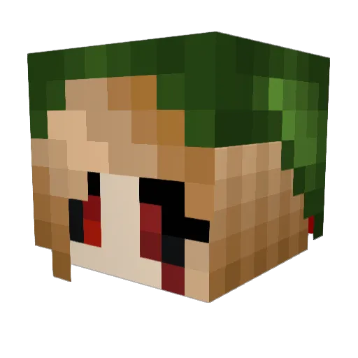 Choco_Lul Minecraft avatar head, 3D render