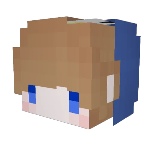 Choco_penguin Minecraft avatar head, 3D render