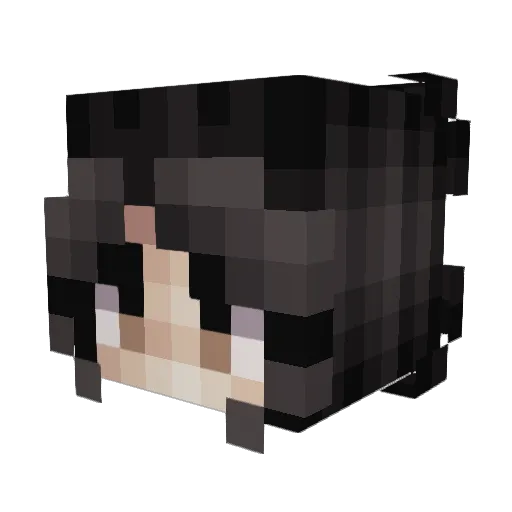 Chocolartee Minecraft avatar head, 3D render