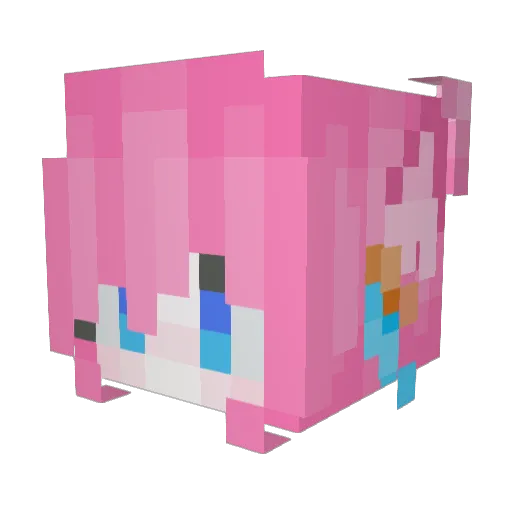 Chocolate61 Minecraft avatar head, 3D render