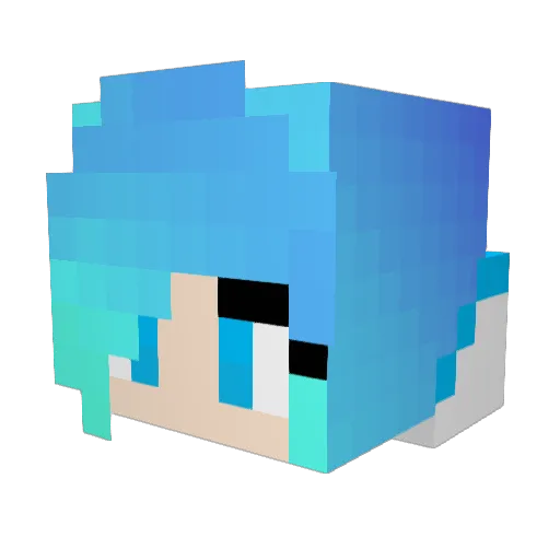 ChocolateBox56 Minecraft avatar head, 3D render