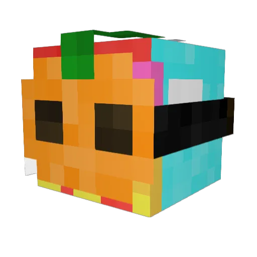 ChocolateC3PO Minecraft avatar head, 3D render