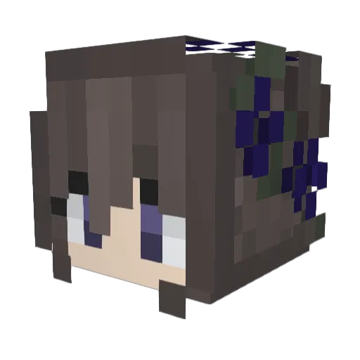 ChocolateCow_ Minecraft avatar head, 3D render
