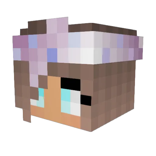 ChocolateCream2 Minecraft avatar head, 3D render