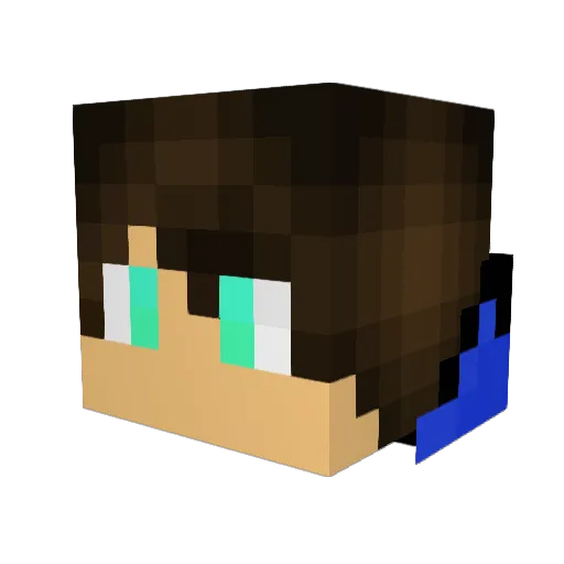 ChocolateLord555 Minecraft avatar head, 3D render