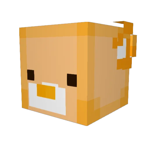ChocolateMilker Minecraft avatar head, 3D render