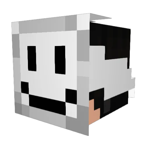 ChocolatePistol Minecraft avatar head, 3D render