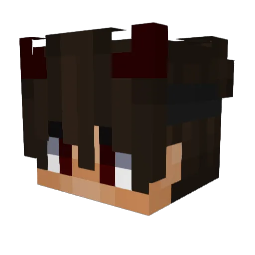 ChocolatePvP Minecraft avatar head, 3D render