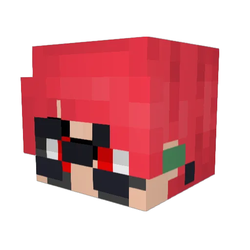 ChocolateWorm Minecraft avatar head, 3D render