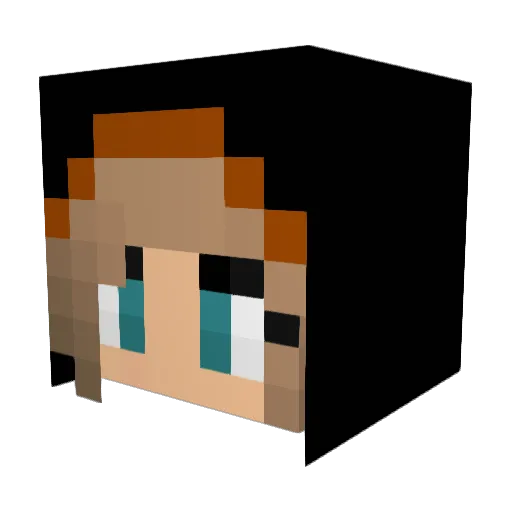 Chocolate_Larry Minecraft avatar head, 3D render