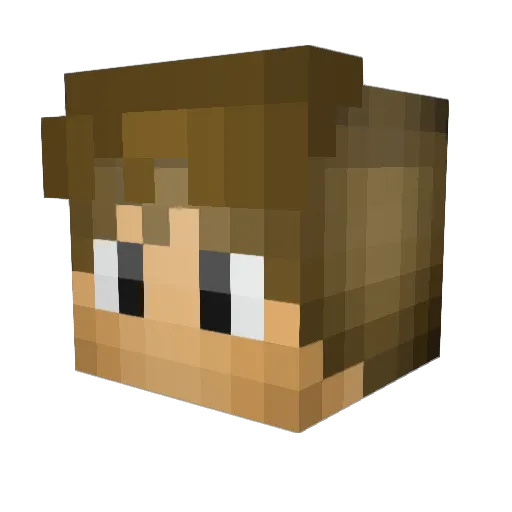 ChocomintCookie Minecraft avatar head, 3D render