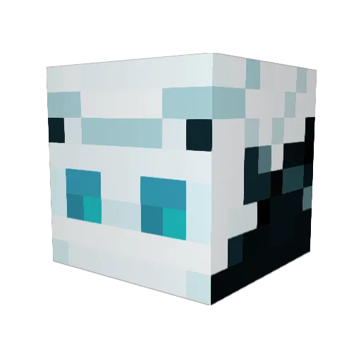Choconife Minecraft avatar head, 3D render
