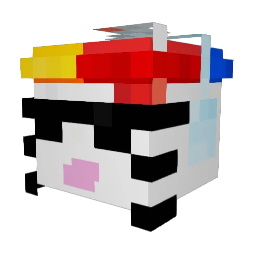 Choconiffo Minecraft avatar head, 3D render
