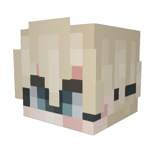Chocs1mp Minecraft avatar head, 3D render