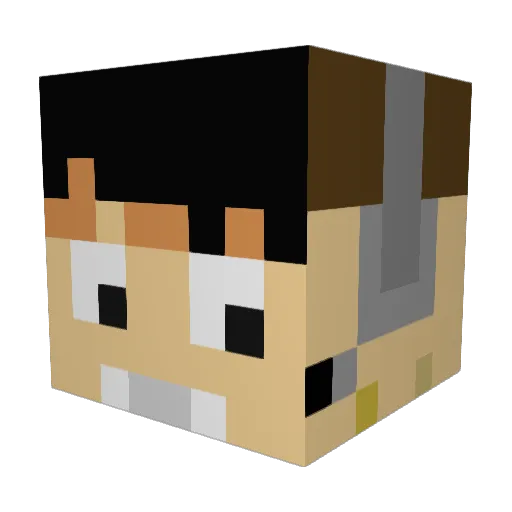 ChodoBagginzz Minecraft avatar head, 3D render