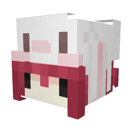 Chodysia Minecraft avatar head, 3D render
