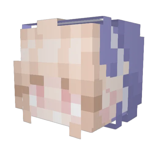 Choghii Minecraft avatar head, 3D render