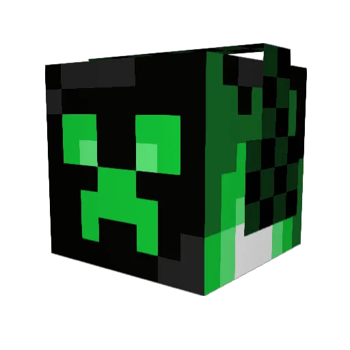 Chohby Minecraft avatar head, 3D render