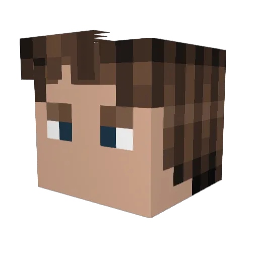 ChoiBoy3 Minecraft avatar head, 3D render