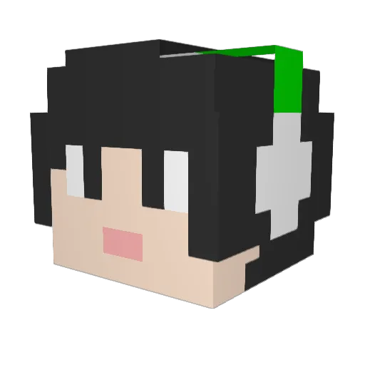ChoiDaHoon Minecraft avatar head, 3D render