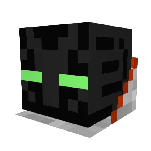 Choiku Minecraft avatar head, 3D render
