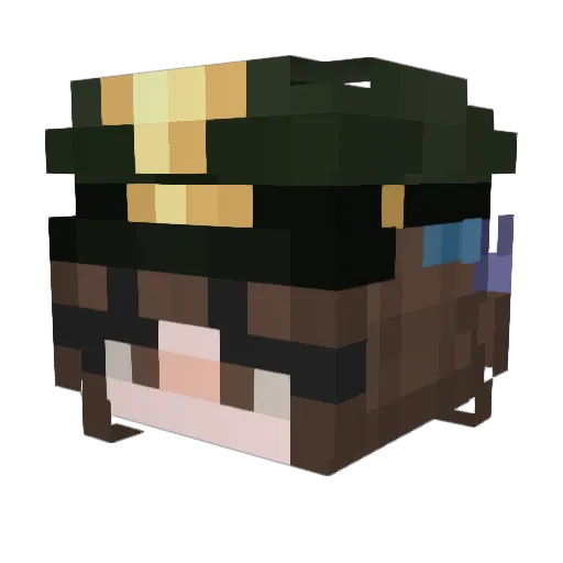 Choipicon Minecraft avatar head, 3D render