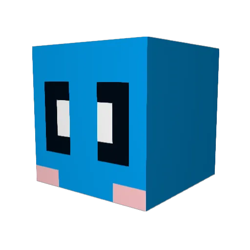 Choisle Minecraft avatar head, 3D render