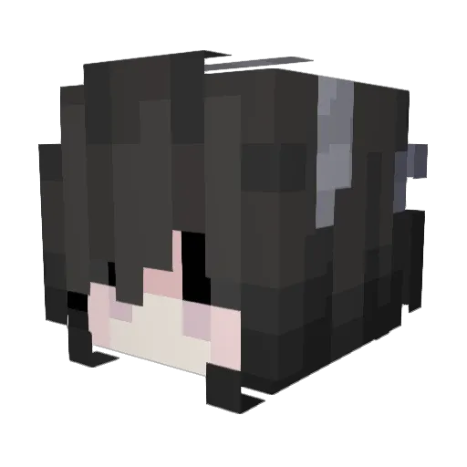 Choke Minecraft avatar head, 3D render