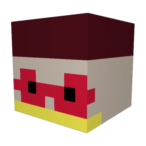ChokinsAreCool Minecraft avatar head, 3D render