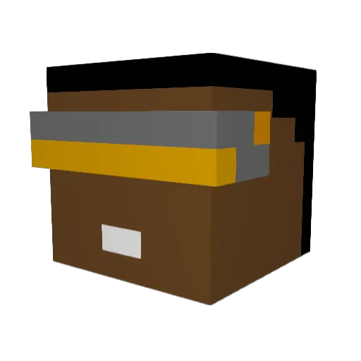 Choko_Bear Minecraft avatar head, 3D render