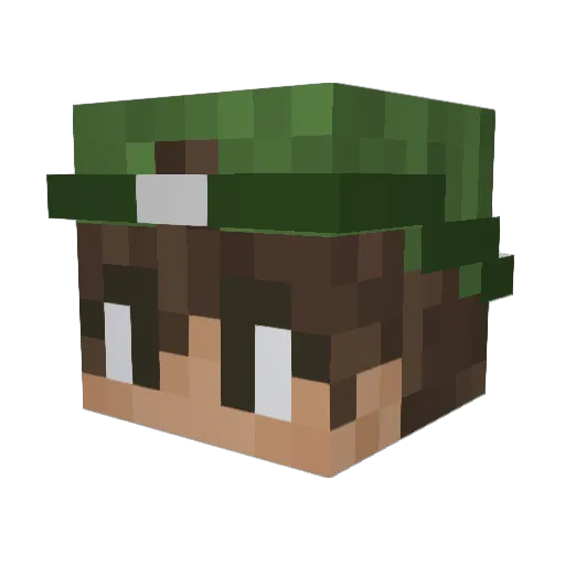 ChokolateSaucc Minecraft avatar head, 3D render