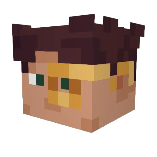 Chokolate__ Minecraft avatar head, 3D render