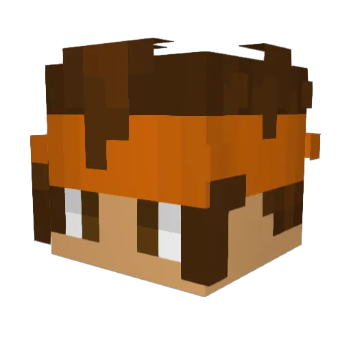 Chokoleo37 Minecraft avatar head, 3D render